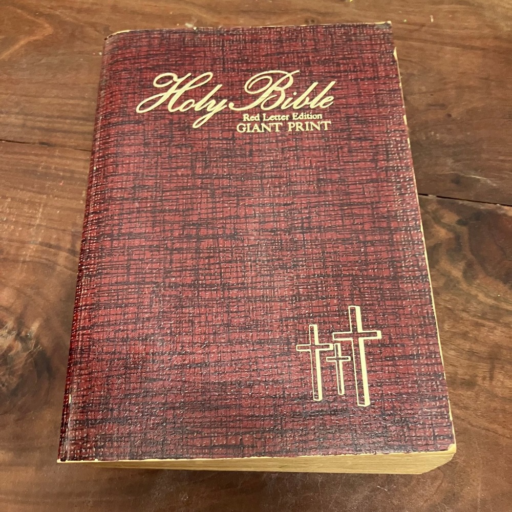 Holy Bible King James Version Red Letter Edition Giant Print 1976 Crusade